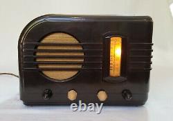 Vintage GE Bakelite AM/SW Tube Radio F-51 (1937) RARE & COMPLTETELY RESTORED