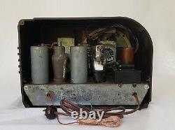 Vintage GE Bakelite AM/SW Tube Radio F-51 (1937) RARE & COMPLTETELY RESTORED