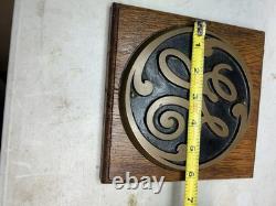 Vintage GE Brass Emblem