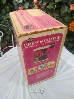 Vintage GE Brew Starter Automatic Drip Coffee Maker Factory Sealed New old Stock