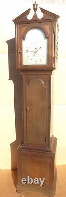 Vintage GE GENERAL ELECTRIC K-82 GRANDFATHER CLOCK RADIO untested with ALL TUBES
