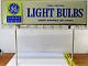 Vintage Ge General Electric Light Bulbs Advertising Sign Double Sided 42.25 L