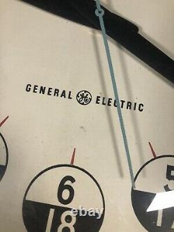 Vintage GE General Electric 12 24 Hour Bakelite Wall Clock 18 Military WOW