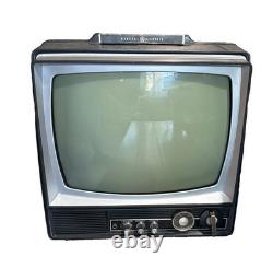 Vintage GE General Electric 12 Gaming Performance TV Television Powers On