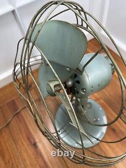 Vintage GE General Electric 2-Speed Vortalex Oscillating Table Fan FM10V41 #84