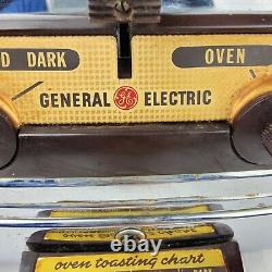 Vintage GE General Electric 25T83 Chrome Toaster & Oven Tested Orig. Cord Plug