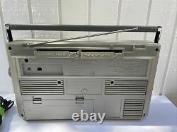 Vintage GE General Electric 3-5257A AM/FM Cassette Boombox GhettoBlaster WORKS