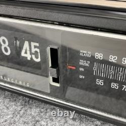 Vintage GE General Electric 7-4300E Flip Clock AM FM Radio Refurbished