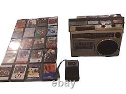 Vintage GE General Electric AM/FM Radio Cassette Recorded Model 3-5240