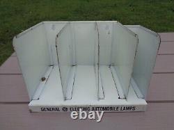 Vintage GE General Electric Automobile Lamps Metal Store Display Sign