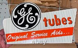 Vintage GE General Electric Bulb Tubes Advertising Unused Rack Store Display