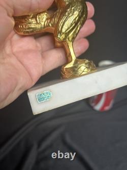 Vintage GE General Electric EARLY BIRD GETS THE WORM Trophy Award Cock Rooster