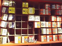 Vintage GE General Electric Electronics TV Repair Tool Box Approx 150+ NOS Tubes