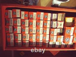 Vintage GE General Electric Electronics TV Repair Tool Box Approx 150+ NOS Tubes