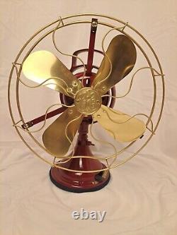 Vintage GE General Electric Fan Brass Blades Aou Ab1 1922
