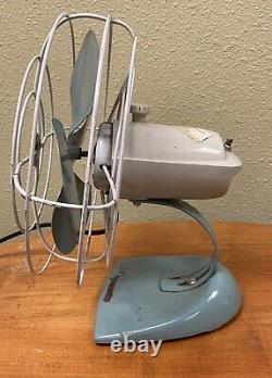 Vintage GE General Electric Fan Strap, Desk Oscillating Works Great