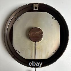 Vintage GE General Electric Industrial Wall Clock Bakelite Glass 1HA1612 Works