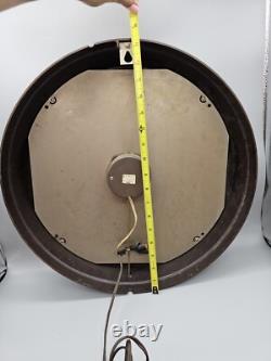 Vintage GE General Electric Industrial Wall Clock Military Time, 12/24 HR. RARE