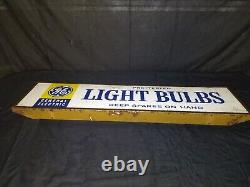 Vintage GE General Electric Light Bulb Double Sided Advertising Display Sign 41
