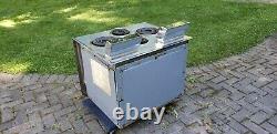 Vintage GE General Electric Mid Century Modern MCM Steel Stove Hot Point Oven