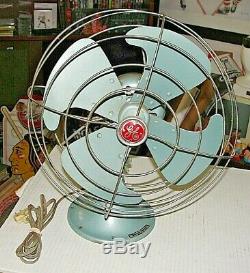 Vintage GE General Electric Oscillating 3 Speed Fan FM12V43 USA NO. 04