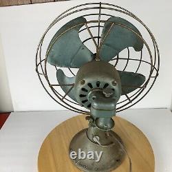 Vintage GE General Electric Oscillating 3 Speed Fan FM12V43 USA NO. 04 Working