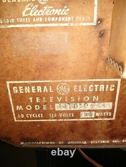 Vintage GE General Electric Portable 12 television tv alarm clock Rare 2 tone