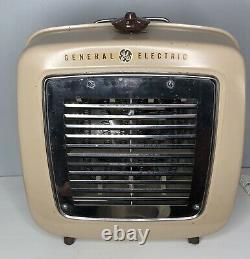 Vintage GE General Electric Portable Coil Fan Heater Model F41H4 Mid Century MCM