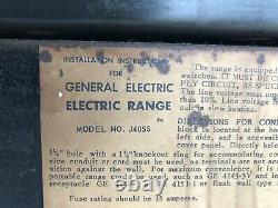 Vintage GE General Electric Range Stove Oven J405S White