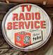 Vintage Ge General Electric Tv Radio Service Tube Advertising Light Up Clock