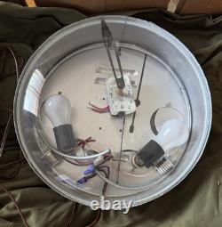 Vintage GE General Electric TV Radio Service Tube Advertising Light Up Clock