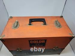 Vintage GE General Electric Tube Transistor TV Service Box 100+ Tubes RARE