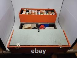 Vintage GE General Electric Tube Transistor TV Service Box 100+ Tubes RARE