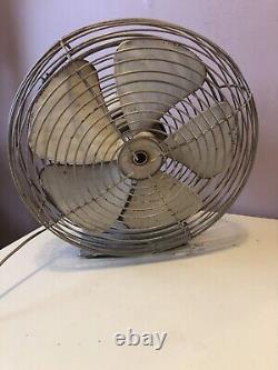 Vintage GE General Electric Two Speed Oscillating Desk Fan, Wall Fan