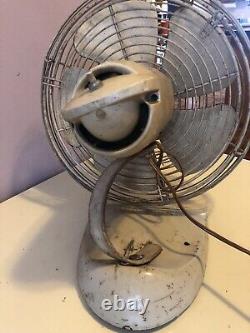 Vintage GE General Electric Two Speed Oscillating Desk Fan, Wall Fan