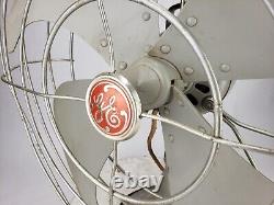 Vintage GE General Electric Vortalex 16 3 Speed Metal Cage Oscillating Fan