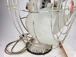 Vintage GE General Electric Vortalex 16 3 Speed Metal Cage Oscillating Fan