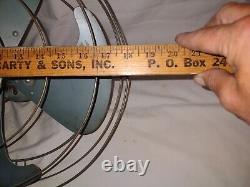 Vintage GE General Electric Vortalex 18 3 Speed Metal Cage Oscillating Fan