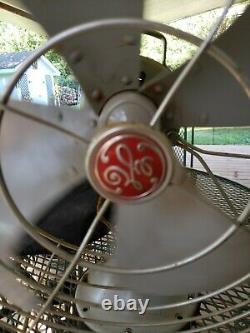 Vintage GE General Electric Vortalex 3 Speed F11V163 Oscillating Cage Fan