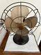 Vintage Ge General Electric Vortalex Metal Cage Oscillating Desk Fan Please Read