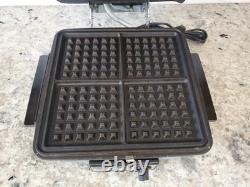 Vintage GE General Electric Waffle Baker Maker A2G48T Reversible Iron Grill