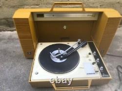 Vintage GE General Electric Wildcat Record Player Portable Turntable Stereo USED