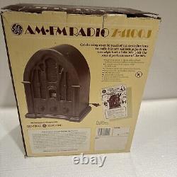 Vintage GE General Electric Wood Cathedral Replica Radio AM/FM 7-4100JA Works