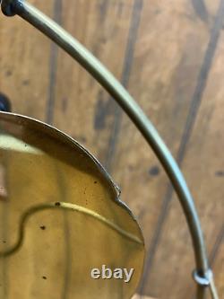 Vintage GE Kidney Bowl Oscillating Electric Trunnion Mount 16 Brass Fan 891718