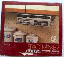 Vintage GE Message Center Spacemaker 7-4270 Cassette Radio Recorder AM/FM NIB