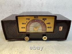Vintage GE Mid-Century Modern AM Tube Radio Model 442-RESTORED