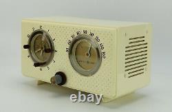 Vintage GE Model 564 Tube Clock AM Radio 1954 Jet Age Excellent Working