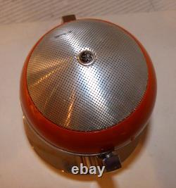 Vintage GE Orbiter Transistor Radio Space Age 1970's Orange MCM Orb Radio
