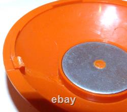 Vintage GE Orbiter Transistor Radio Space Age 1970's Orange MCM Orb Radio