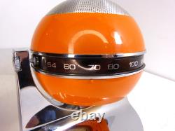 Vintage GE Orbiter Transistor Radio Space Age 1970's Orange MCM Orb Radio